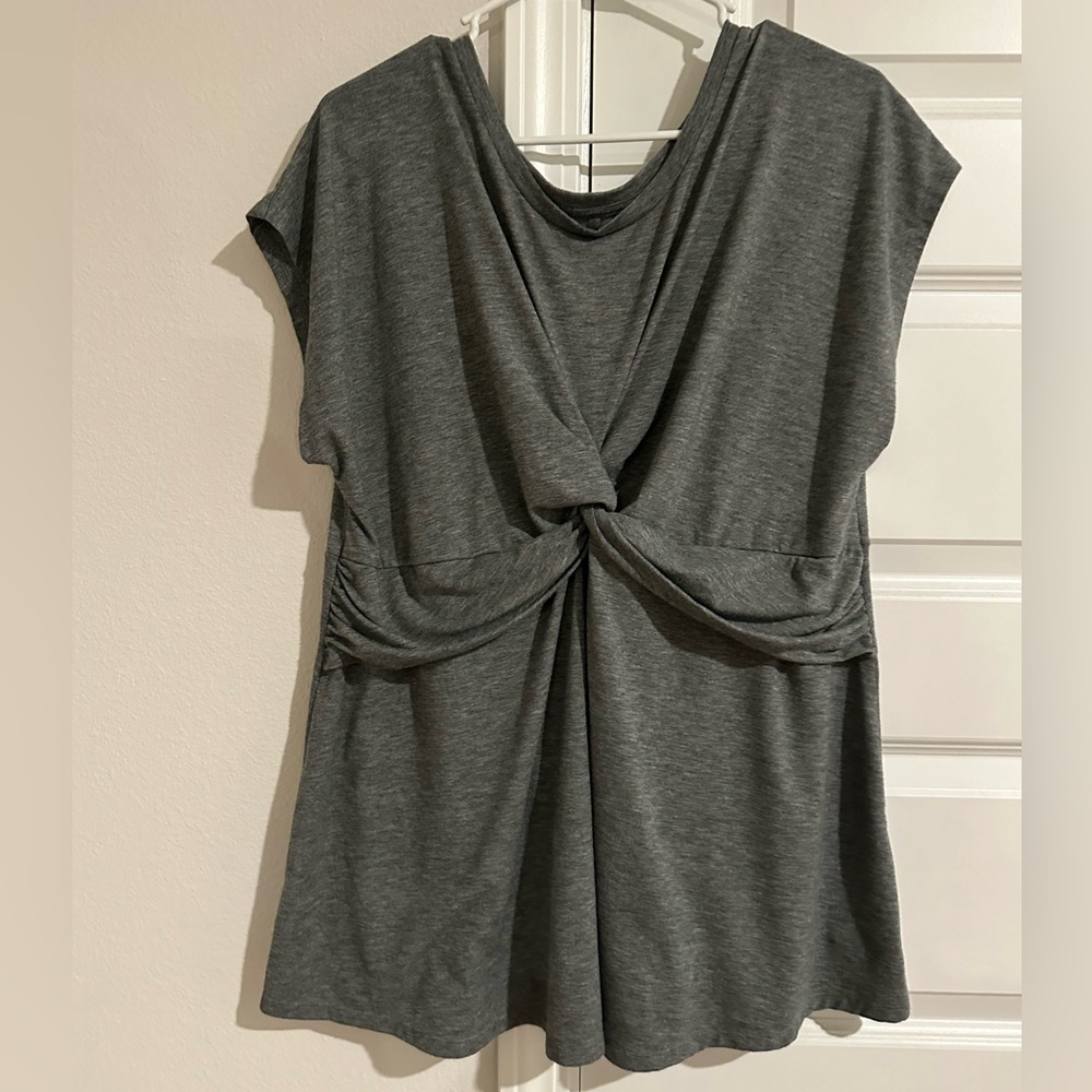 Gray Maternity top